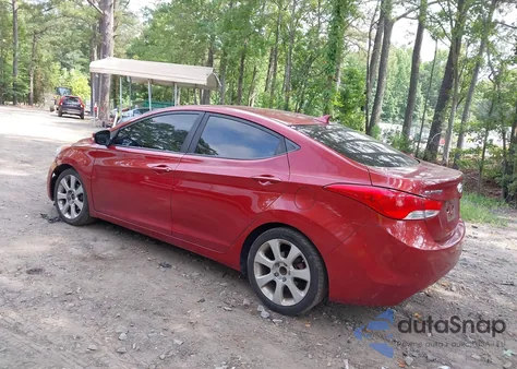 2012 Hyundai Elantra Limited (Ulsan Plant) from USA, damaged, VIN KMHDH4AE7CU456226